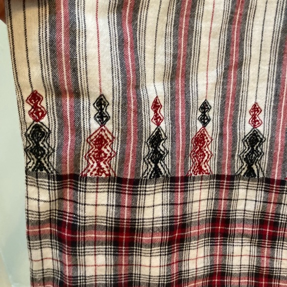 Mes Demoiselles Paris Talulla Embroided Dress Tartan Ecru Free People FR 38 (US6 - Picture 4 of 8